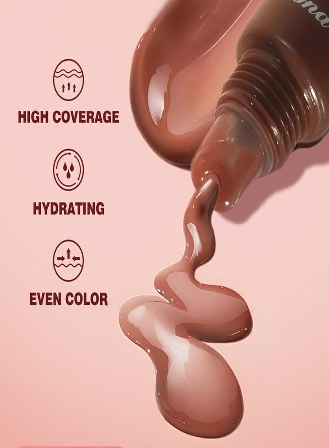 سكر سام سام شوجر، ٥ قطع مرطب شفاه مع سلسلة مفاتيح، مرطب شفاه ملون، مرطب زبدة الشفاه بلمعان طبيعي، عناية غير لزجة للشفاه الجافة - Image 5